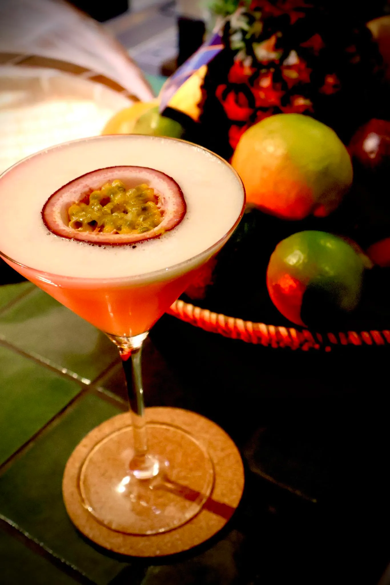 Passion fruit cocktail