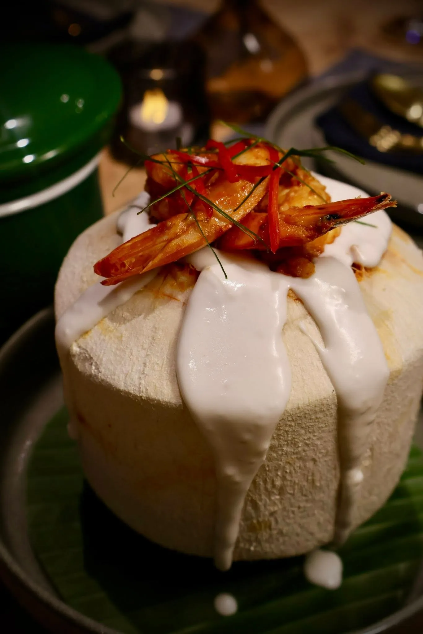 Thai dish in coconut