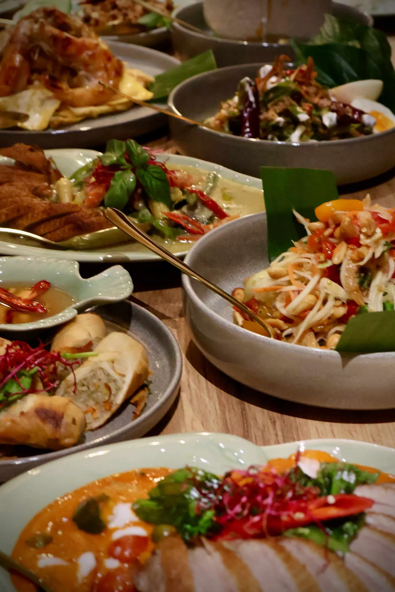 Selection of Thai dishes